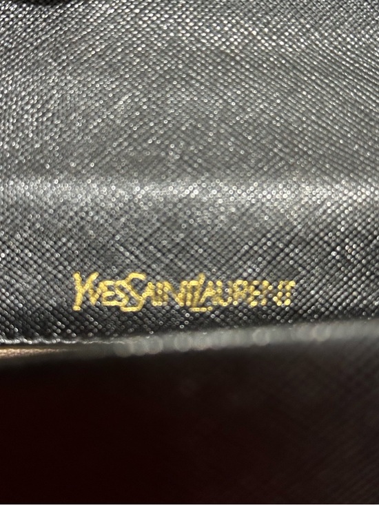 Vintage Yves Saint Laurent Black Scalloped Flap Crossbody Bag - Picture 13 of 13